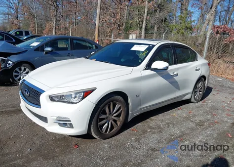 2015 Infiniti Q50 Premium from USA, damaged, VIN JN1BV7ARXFM392604